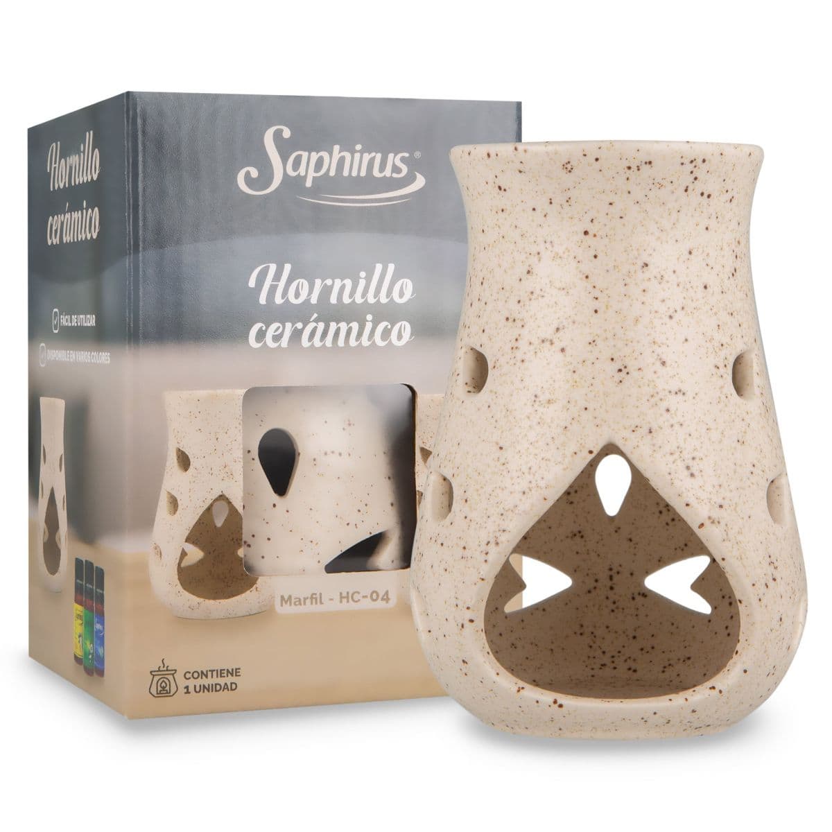 Hornillo De Ceramica Marfil - Grande 12cm